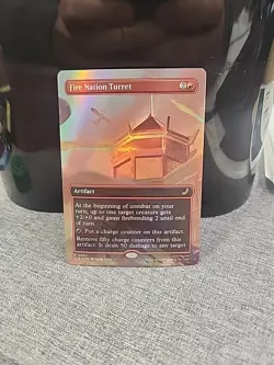 Fire Nation Turret (Borderless) FOIL Avatar: The Last Airbender MTG NM TCG - Image 1