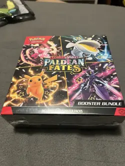 Pokemon TCG Scarlet & Violet Paldean Fates Booster Bundle, 6-Pack, New Sealed - Image 1