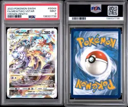2023 POKEMON SWORD & SHIELD CROWN ZENITH #GG44 FULL ART/MEWTWO VSTAR PSA 9 - Image 3