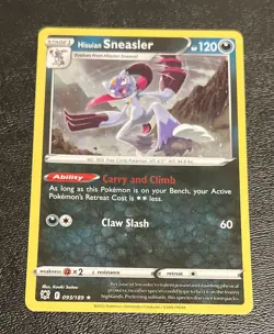 Pokemon TCG Hisuian Sneasler Astral Radiance 093/189 Holo Rare Card Near Mint NM - Image 1
