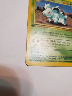 Nidorina 40/64 Uncommon 1st Edition Damaged Jungle Vintage Pokemon - Image 3