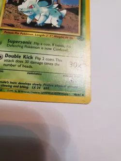 Nidorina 40/64 Uncommon 1st Edition Damaged Jungle Vintage Pokemon - Image 4