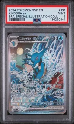 2024 POKEMON SVP BLACK STAR PROMO #131 KINGDRA ex SFA ILLUSTRATION COLL. - PSA 9 - Image 1