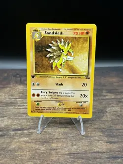Sandslash 41/62 Fossil 1st Edition Regular Uncommon Pokemon TCG Card HP - Image 1