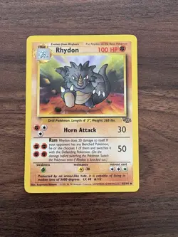 Rhydon 45/64 Jungle Regular - Pokemon Card LP - Image 1