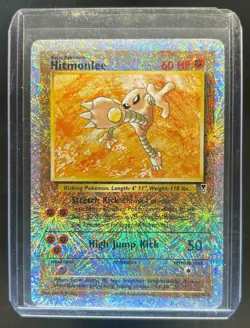 2002 Pokemon Legendary Collection Hitmonlee Reverse Holo #13/110 - Image 1