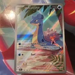 Pokemon TCG Misty's Lapras Destined Rivals 194/182 Illustration Rare NM - Image 1