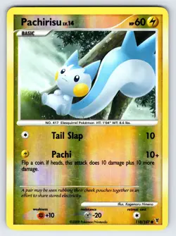 Pachirisu 118/147 2009 Supreme Victors Set Pokemon Card Reverse Holo - Lp - Image 1