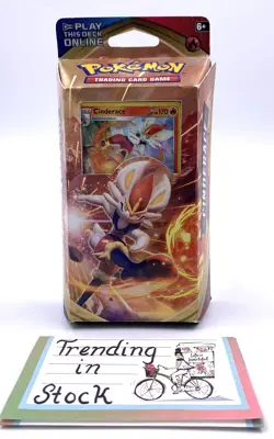 Pokemon *Cinderace* Theme Deck Sword & Shield Factory Sealed *MISPRINT ERROR* - Image 1