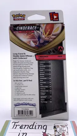 Pokemon *Cinderace* Theme Deck Sword & Shield Factory Sealed *MISPRINT ERROR* - Image 2