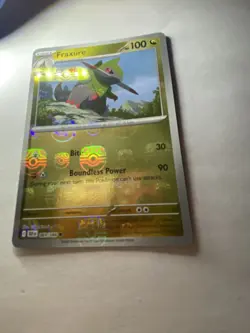 Fraxure - 069/086 - Masterball Holo - Black Bolt - Pokemon Card - Image 4