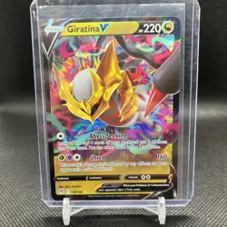 Pokemon TCG Giratina V Sword & Shield - Lost Origin 130/196 Holo Ultra Rare - Image 1