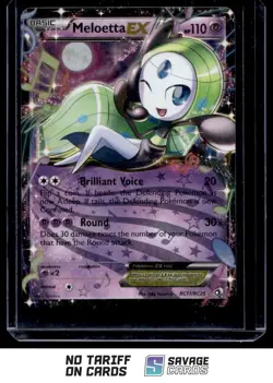 2013 Pokemon Black & White Series - Radiant Collection Meloetta EX #RC11/RC25 - Image 1