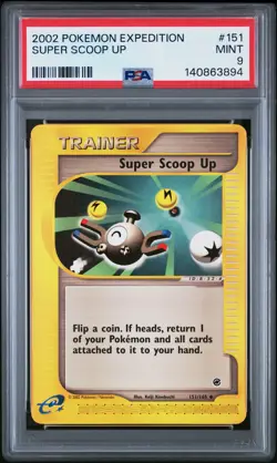 2002 POKEMON EXPEDITION #151 SUPER SCOOP UP PSA 9 - Image 1