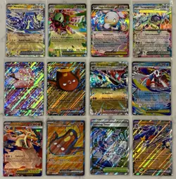 NEW Pokemon Ascended Heroes Full Art EX Lot X12 CHARIZARD GARCHOMP STUNFISK NEW - Image 1