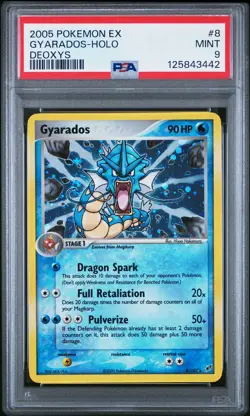 2005 POKEMON EX DEOXYS #8 GYARADOS-HOLO PSA 9 - Image 1