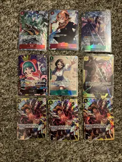 One Piece Japanese Alt Art / SEC 9 Card Lot (NM/M) OP10 Alt Arts/Sec - Image 1