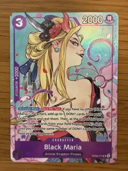 One Piece TCG Black Maria OP08-074 Illustration Box Vol.2 Promo English Foil A - Image 1