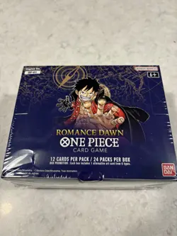 One Piece Card Game Romance Dawn OP-01 Booster Box Sealed - English White Bottom - Image 1