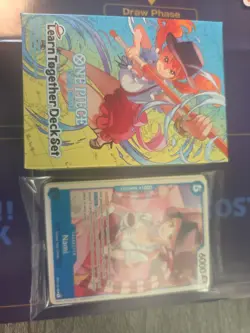 Learn Together Deck Set Sealed One Piece Card Game Alt Leader Op11 Nami Deck - Image 1