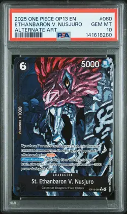 2025 ONE PIECE CARRYING ON HIS WILL ALT ART ST. ETHANBARON V. NUSJURO PSA 10 - Image 1