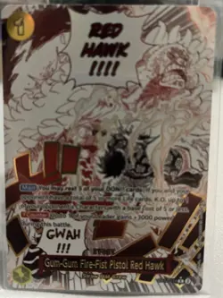 Gum-Gum Fire-Fist Pistol Red Hawk (Alternate Art) OP11-114 A Fist of DivineSpeed - Image 1