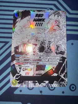 Gum-Gum Fire-Fist Pistol Red Hawk Alternate Art OP11-114 Fist of Divine Speed LP - Image 1