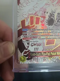 Gum-Gum Fire-Fist Pistol Red Hawk (Alternate Art) OP11-114 - Image 5