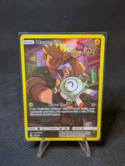 Pokemon TCG Magnemite Holo Secret Rare Card Cosmic Eclipse 242/236 - Image 1