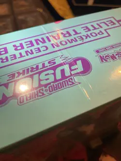 Pokemon Center Exclusive Fusion Strike Elite Trainer Box ETB SEALED with rip 👀 - Image 4