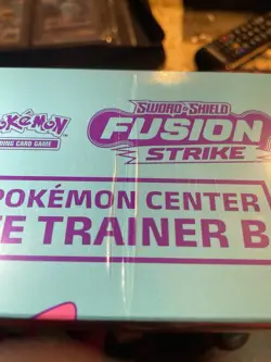 Pokemon Center Exclusive Fusion Strike Elite Trainer Box ETB SEALED with rip 👀 - Image 5