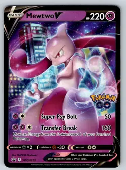 Mewtwo V SWSH223 SWSH: Sword & Shield Promo Cards Holo NM - Image 1
