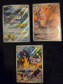 Pokemon TCG Mixed Card Lot 3 Illustration Rares All Near Mint. - Image 1