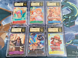 CGC Pristine 10 One Piece Mcdonalds 2025 Promo Card Game Complete Set Japanese - Image 1