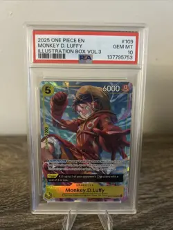 Monkey.D.Luffy (Illustration Box Vol.3) OP07-109 One Piece Promotion Cards Foil - Image 1