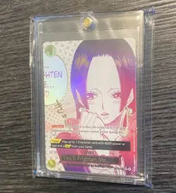 Bandai One Piece CCG You'll Frighten Me... Boa Hancock Event Card OP14-118 Holo - Image 3