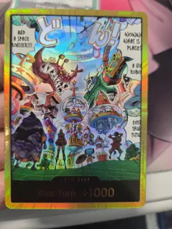 DON!! Card (Egghead) (Gold) OP14 One Piece The Azure Sea's Seven - Image 1