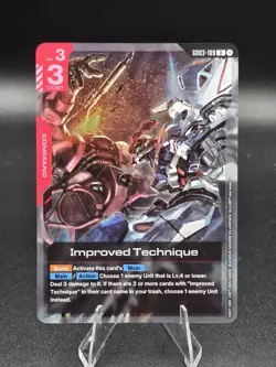 Improved Technique Gundam Card Game Steel Requiem Rare GD03-109 TCG - Image 1