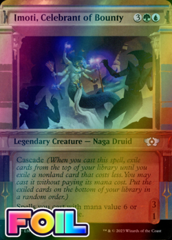Imoti, Celebrant of Bounty MUL MTG 0043 FOIL SHOWCASE UNCOMMON M/NM - Image 1