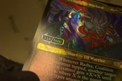 Mtg Radha, Coalition Warlord SERIALIZED FOIL # 338 NM - Image 2