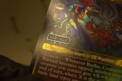 Mtg Radha, Coalition Warlord SERIALIZED FOIL # 338 NM - Image 3