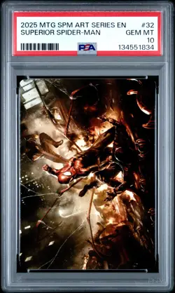 2025 MTG MARVEL'S SPIDER-MAN ART SERIES #32 SUPERIOR SPIDER-MAN PSA 10 - Image 1