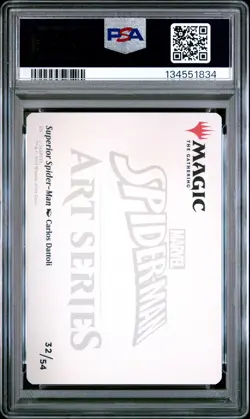 2025 MTG MARVEL'S SPIDER-MAN ART SERIES #32 SUPERIOR SPIDER-MAN PSA 10 - Image 2