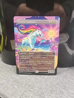 Crested Sunmare (Borderless) [Secret Lair Drop Series] MTG Near Mint - Image 1