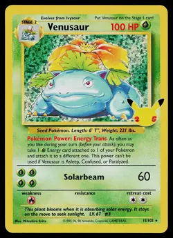 Pokemon Card - Venusaur Celebrations Classic Collection 15/102 Holo - Image 1