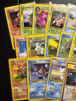 Lot Of 37 VTG Pokemon Cards Fossil Jungle Base Set Rocket Japanese Holo MP-LP - Image 2