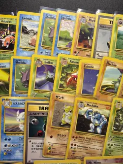 Lot Of 37 VTG Pokemon Cards Fossil Jungle Base Set Rocket Japanese Holo MP-LP - Image 3