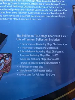 Lot of 2 Pokemon TCG Mega Charizrd X EX Ultra Premium Collection UPC Sealed - Image 4