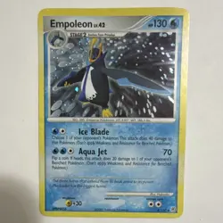 Pokemon TCG Empoleon 4/130 Diamond & Pearl Holo Rare Stage 2 Card 2007 - Image 1