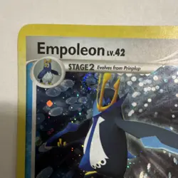 Pokemon TCG Empoleon 4/130 Diamond & Pearl Holo Rare Stage 2 Card 2007 - Image 3